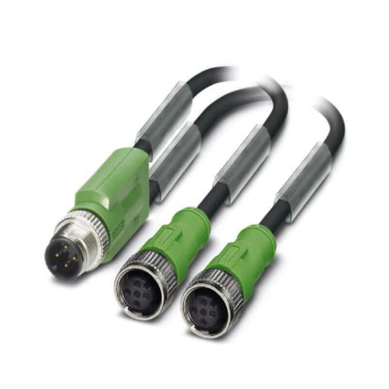 Phoenix sensor/actuator cable; SAC-3P-M12Y/2X0,3-PUR/M12FS B