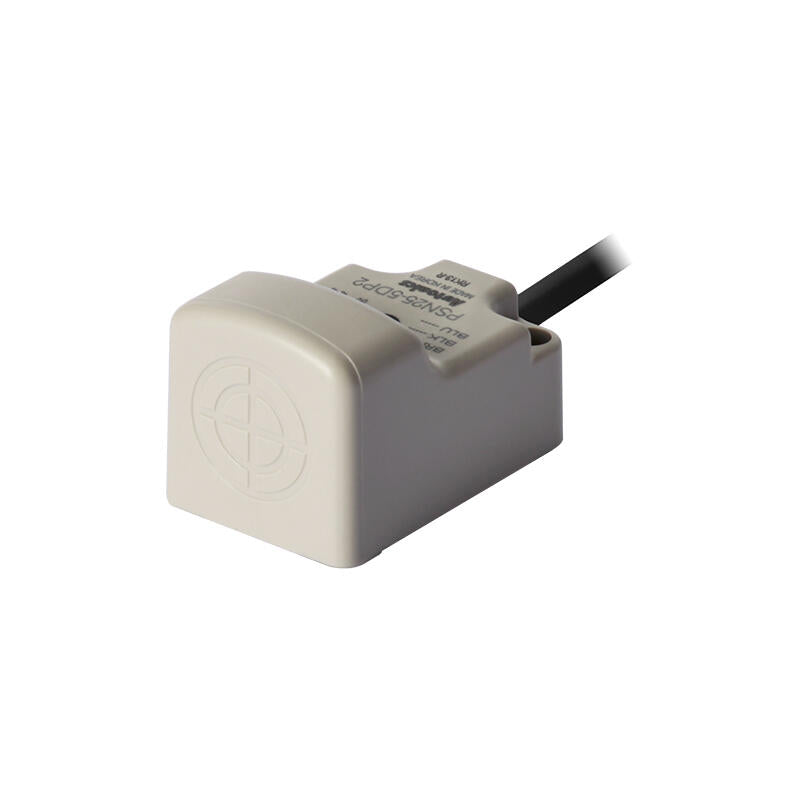 Autonics inductive square proximity switch 3-wire cable 2m detection distance 5mm PNP; PSN25-5DP2