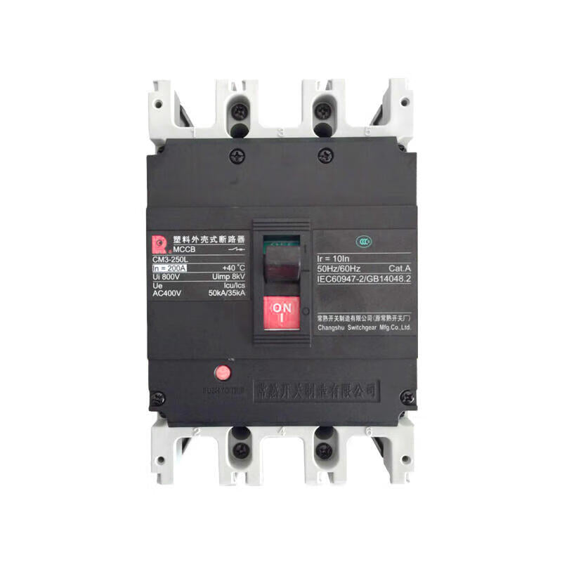 Выключатель Changshu в литом корпусе, отключающая способность 50 кА 3P 200A; CM3-250L/3300 200A передняя проводка