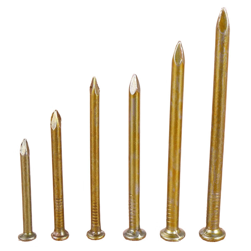 Xiaofeng Precision Cement Nails, Galvanized High-Strength Yellow Wall Nails, 350g, 40mm (approx. 130 nails), 1 pack
