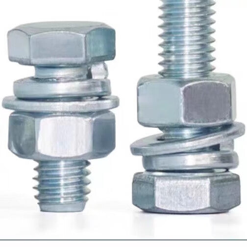 Ironrod 8.8 grade M8 galvanized hex bolts, screws, nuts and bolts set, price per set: M8*55 full thread