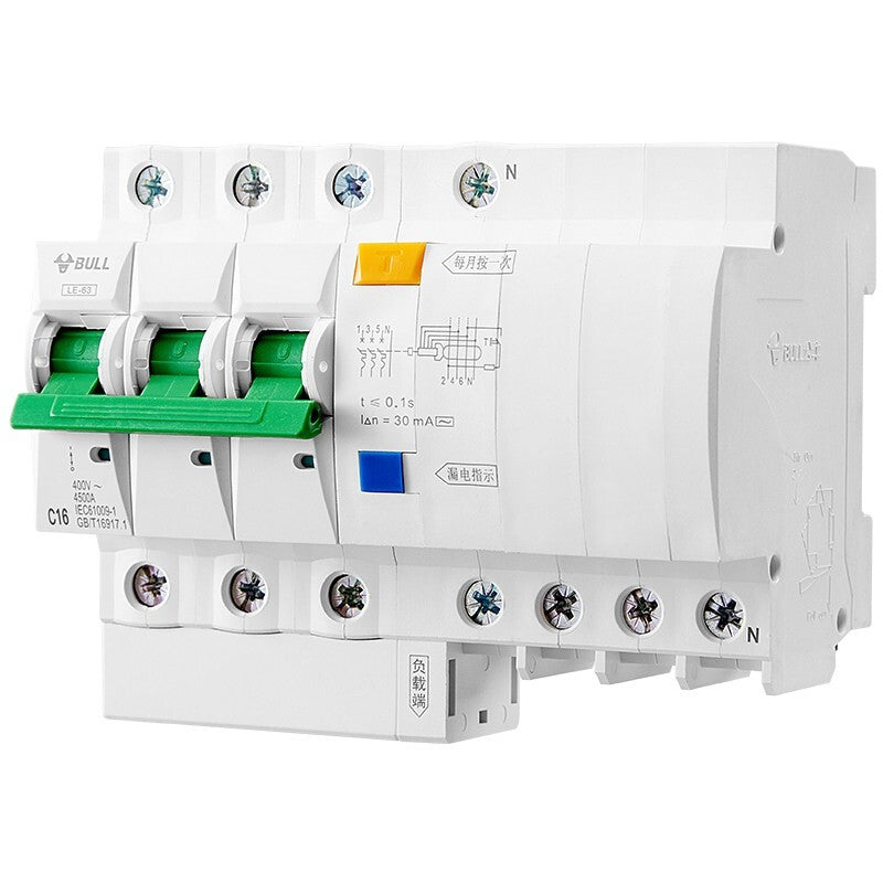BULL LE-63 Air Switch 3P+N with Leakage Protection