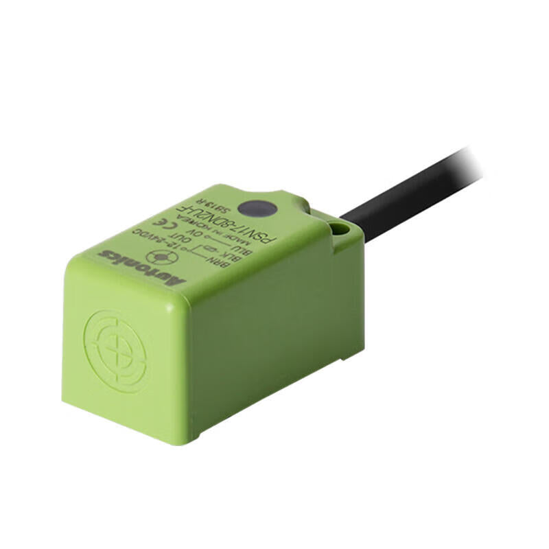 Autonics inductive square proximity switch 3-wire cable 2m detection distance 8mm NPN; PSN17-8DN2U-F