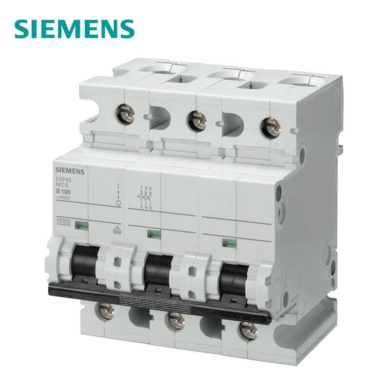 Siemens 3P 100A B Heavy-Duty Miniature Circuit Breaker 10kA
