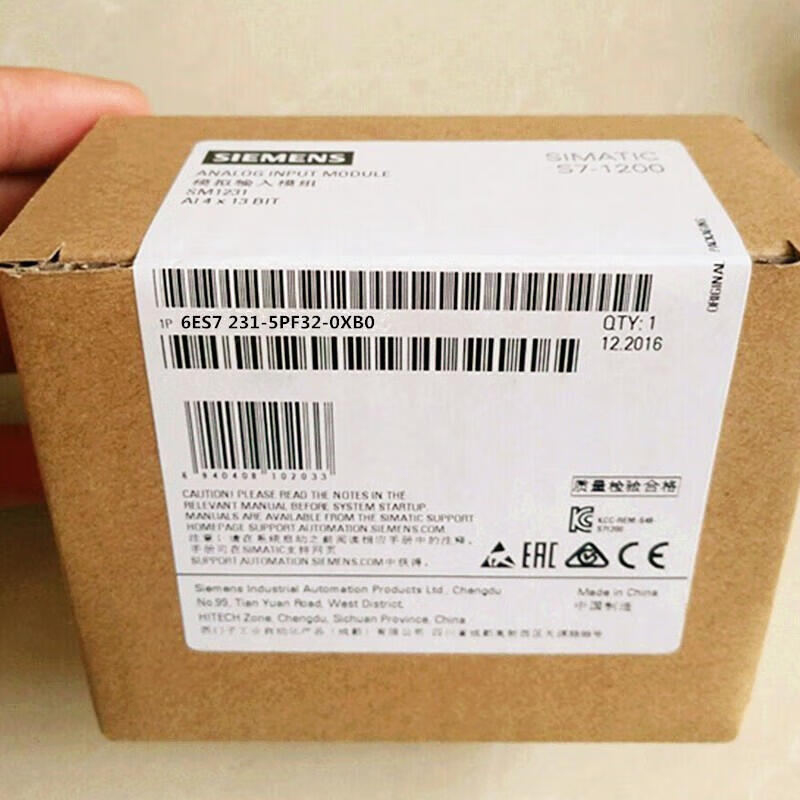 Siemens extended analog input module; 6ES72315PF320XB0