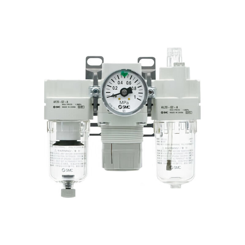 SMC air combination components, air filter + pressure reducing valve + oil mist collector; AC30-03DG-A