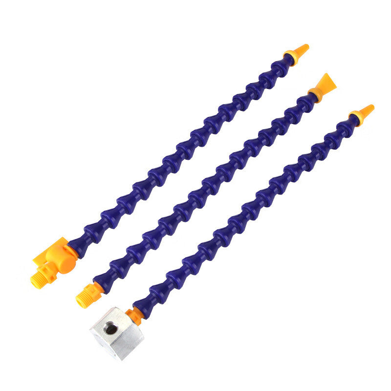 Xinguang Pneumatic Accessories: Plastic Universal Bamboo Joint Tube, Cooling Tube, Adjustable Nozzle Head Curved Tube, 2/30cm Cooling Tube (Round Nozzle), 2 pieces/set