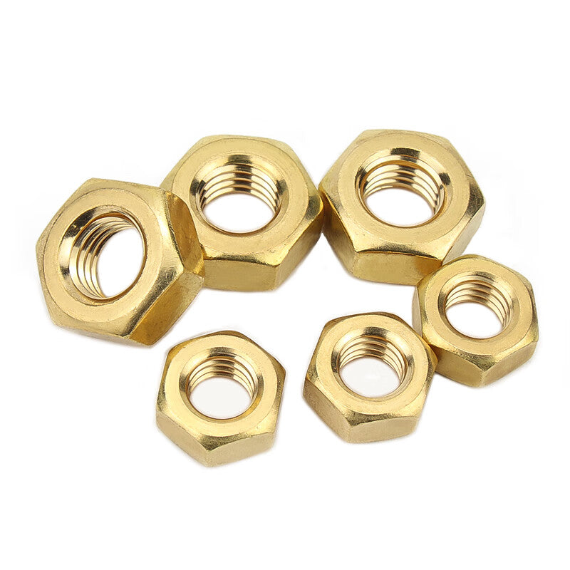 GUYU copper nuts and bolts, hexagonal screws, M8.0 (10 pieces)