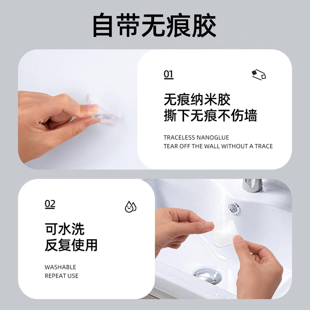 TIMUS door handle anti-collision sticker, rear anti-collision pad, silicone pad, stop strip, anti-collision door stop, anti-collision pad - square gray - 5 pieces