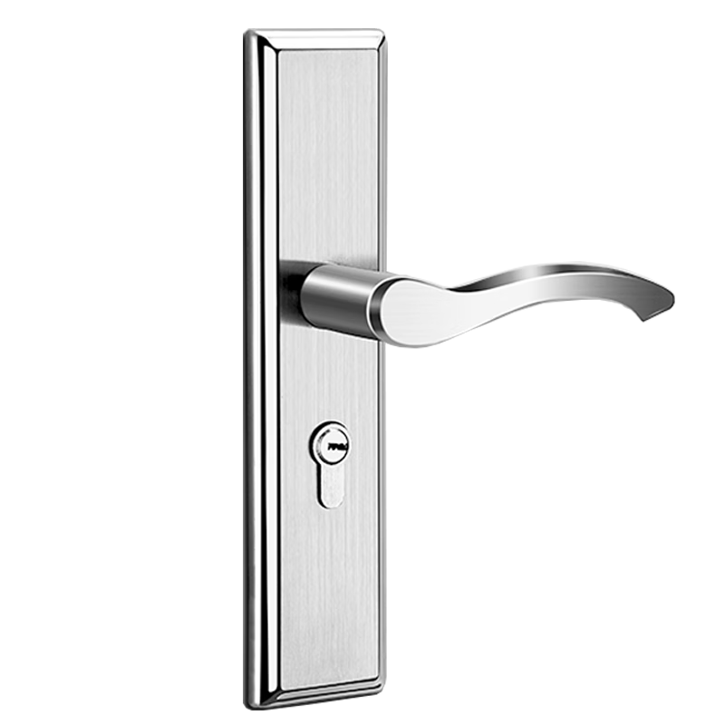 Honggong Door Locks, Bedroom Door Locks, Wooden Door Locks, Adjustable, No Need for Drilling, Universal Complete Set of Interior Door Locks, Square Plate, Double-Sided.