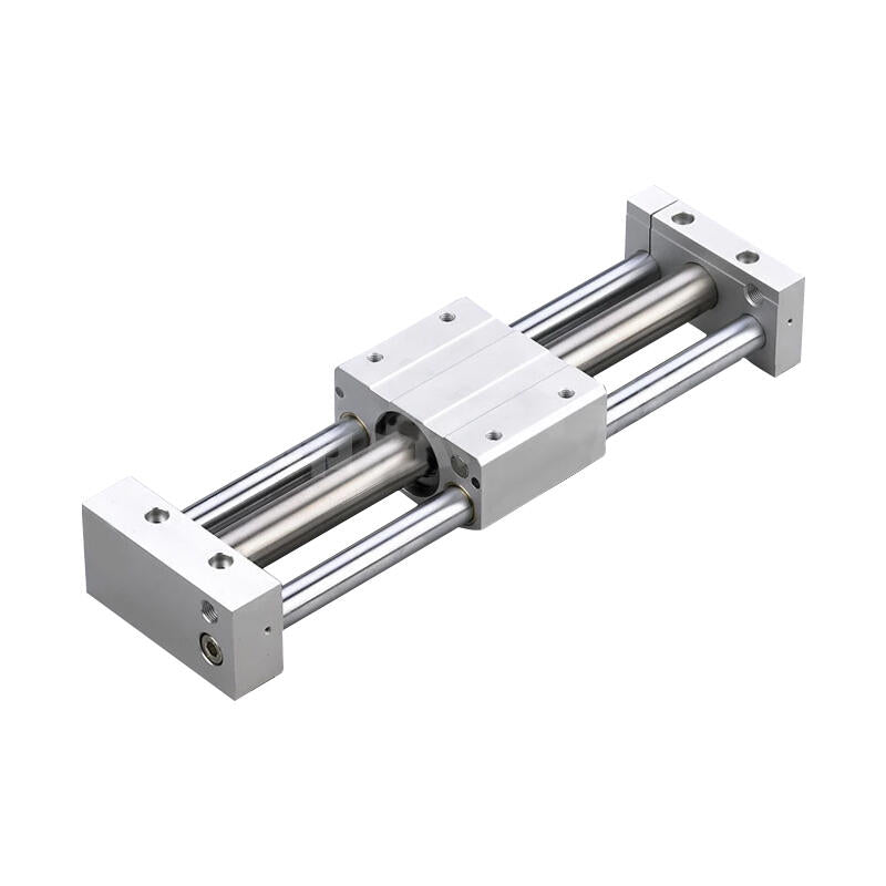 AirTAC magnetically coupled rodless cylinder, precision guide rod type, adjustment screws at both ends, with magnetic ring; RMTL40X750S