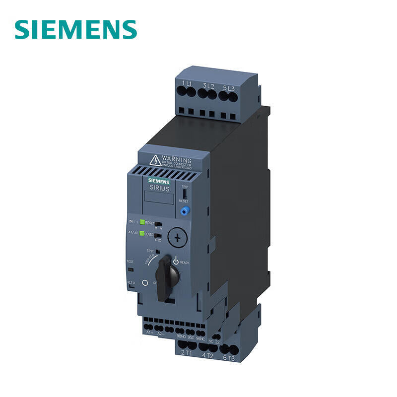 Siemens direct starter, 690V, 110-240VAC/DC, 1-4A Main circuit interface: spring type interface Auxiliary circuit interface: spring type interface; 3RA61202CP32