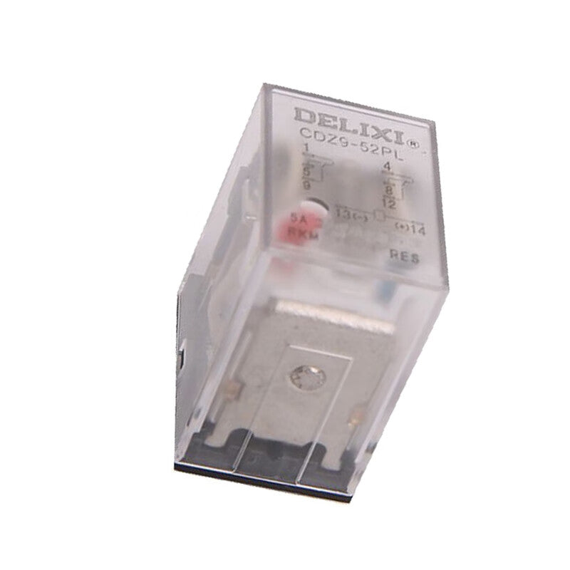 Delixi Electric small relay intermediate relay CDZ9L-52P (with light) DC24V CDZ952DLB