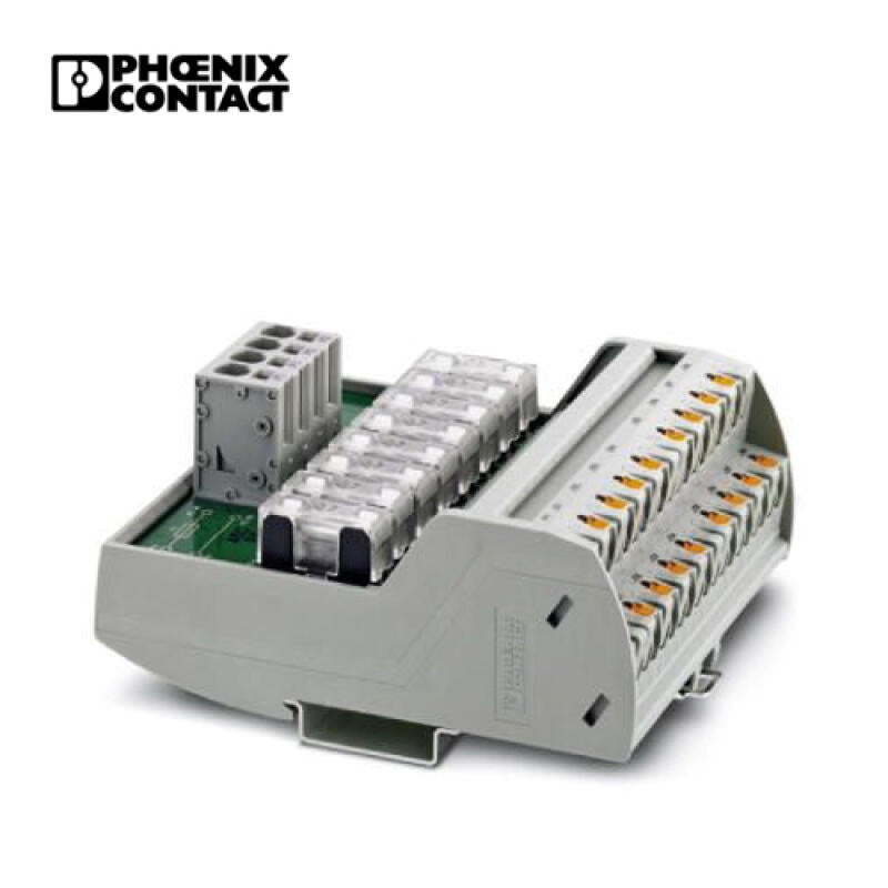 Phoenix VARIOFACE module, with 2 equalizing and equipotential busbars, can be installed on NS35 rail, module width: 97.7mm; VIP-2/PT/PDM-2/16/FU 6.3A
