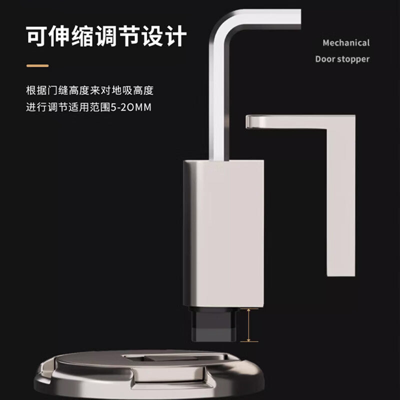 Dipur anti-collision door suction cup, no drilling required, windproof door stopper, door barrier, invisible bathroom door top silent door stopper