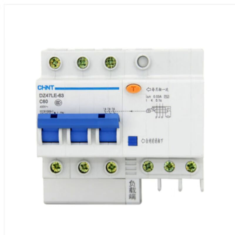Chint DZ47LE-63 3P C60 Circuit Breaker Leakage Protector