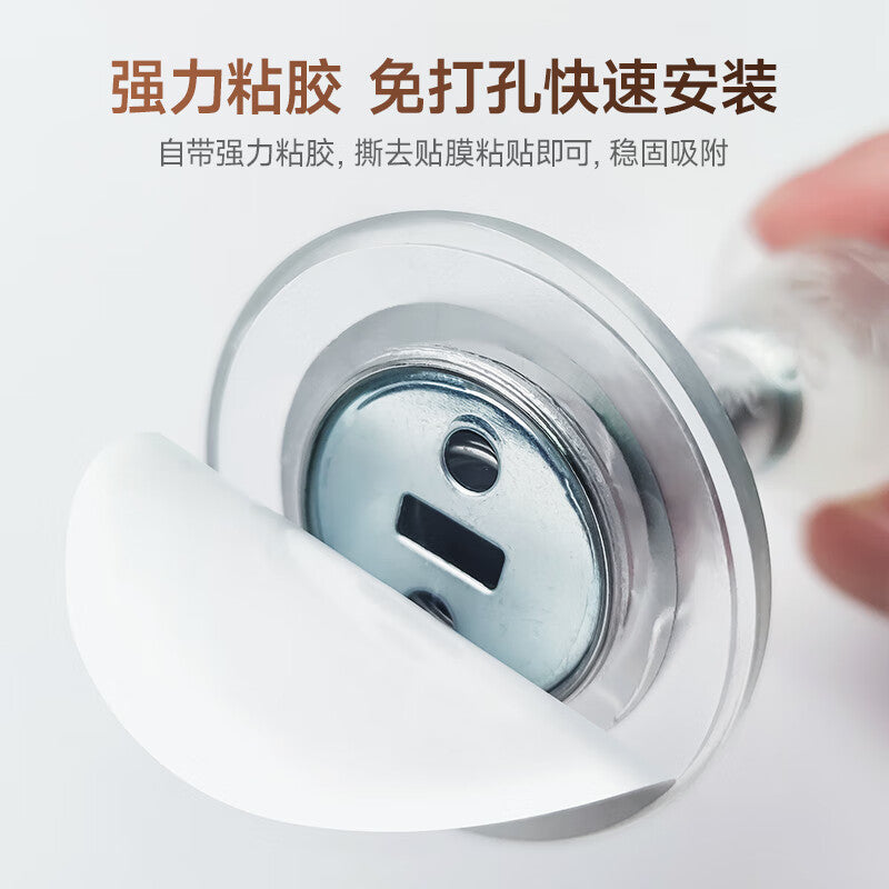 Tinghui Silicone Door Stopper, No Drill Required, Door Collision Prevention Pad, Door Top Suction Device, Home Anti-collision Device MX01