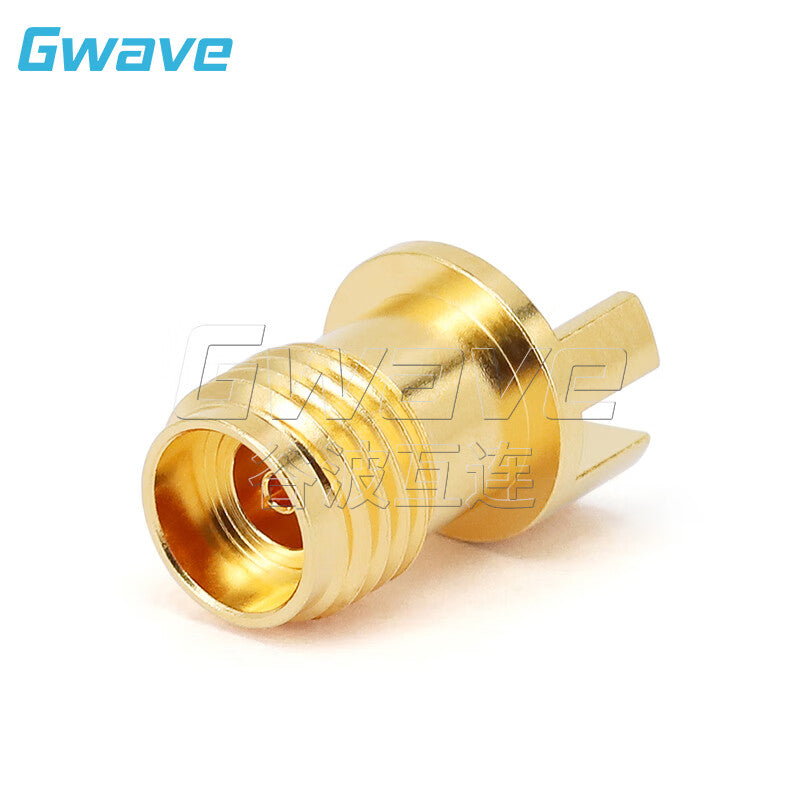 Gwave 2.92 female terminal connector, suitable for 1.68mm thick boards, 0.6mm pin length, DC-40GHz 2.92-KHD101
