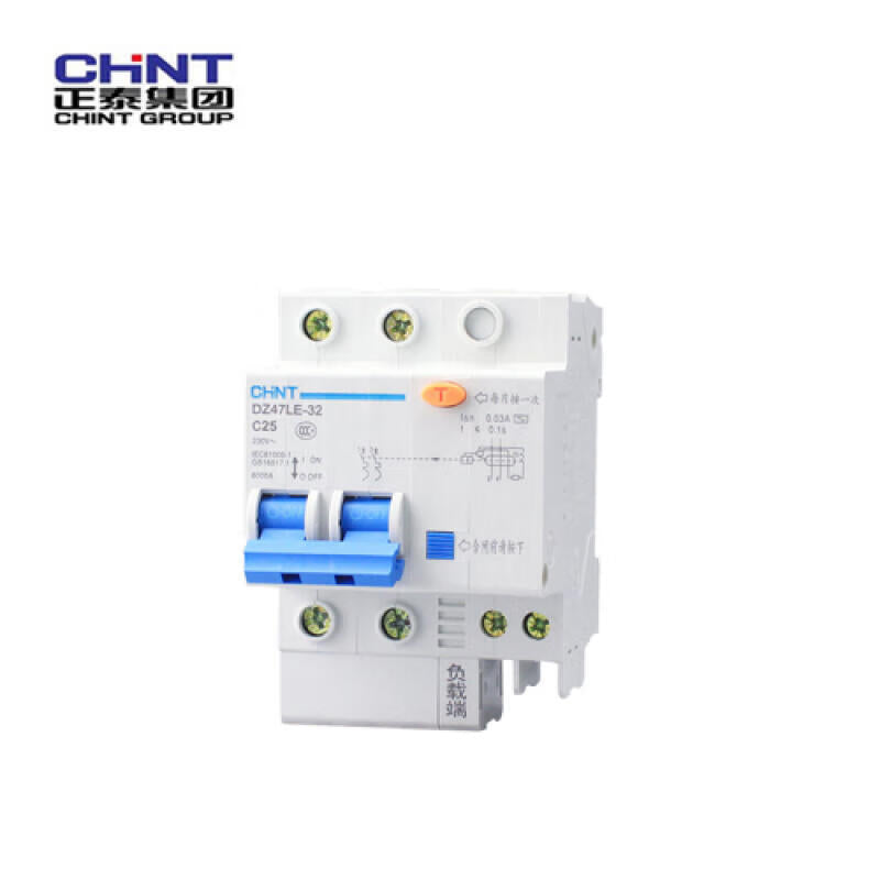 Chint leakage miniature circuit breaker; DZ47LE-32 2P D6 30mA