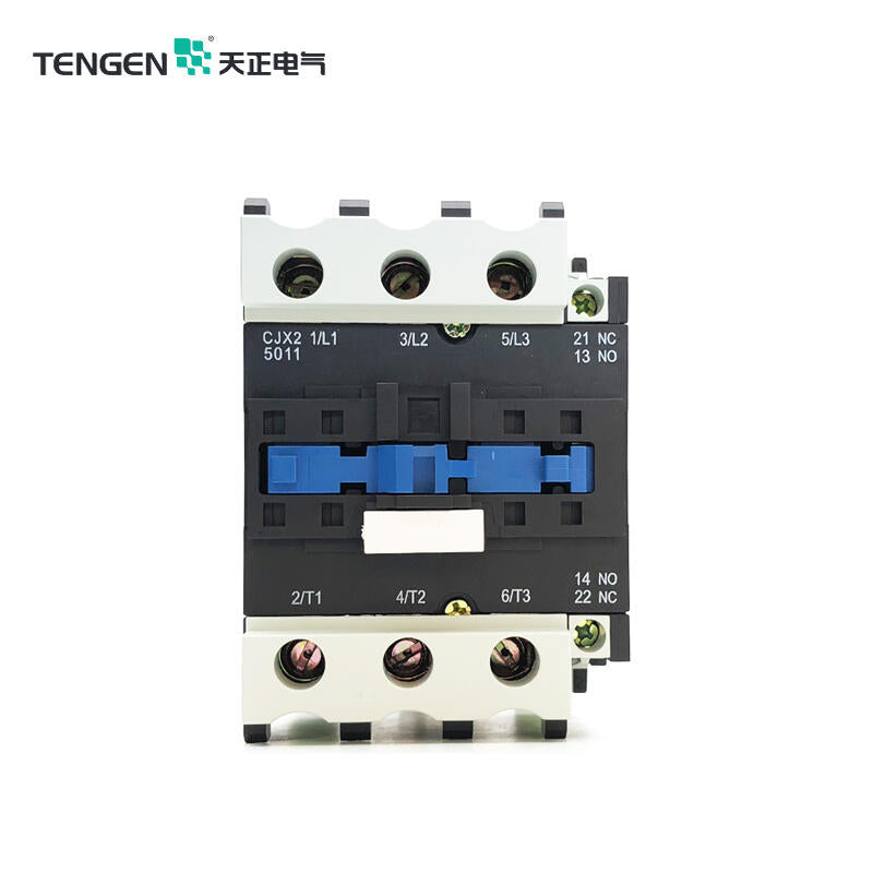 Tianzheng AC Contactor 50A, AC380V Coil, Model CJX2-5011