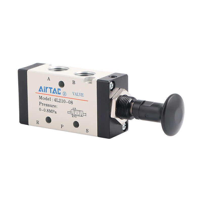 AirTAC 2-position 5-way hand-pull valve; 4L21008