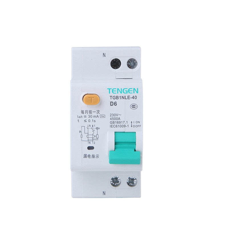 Tianzheng TGB1NLE-40 Miniature Circuit Breaker with Leakage Protection 16A