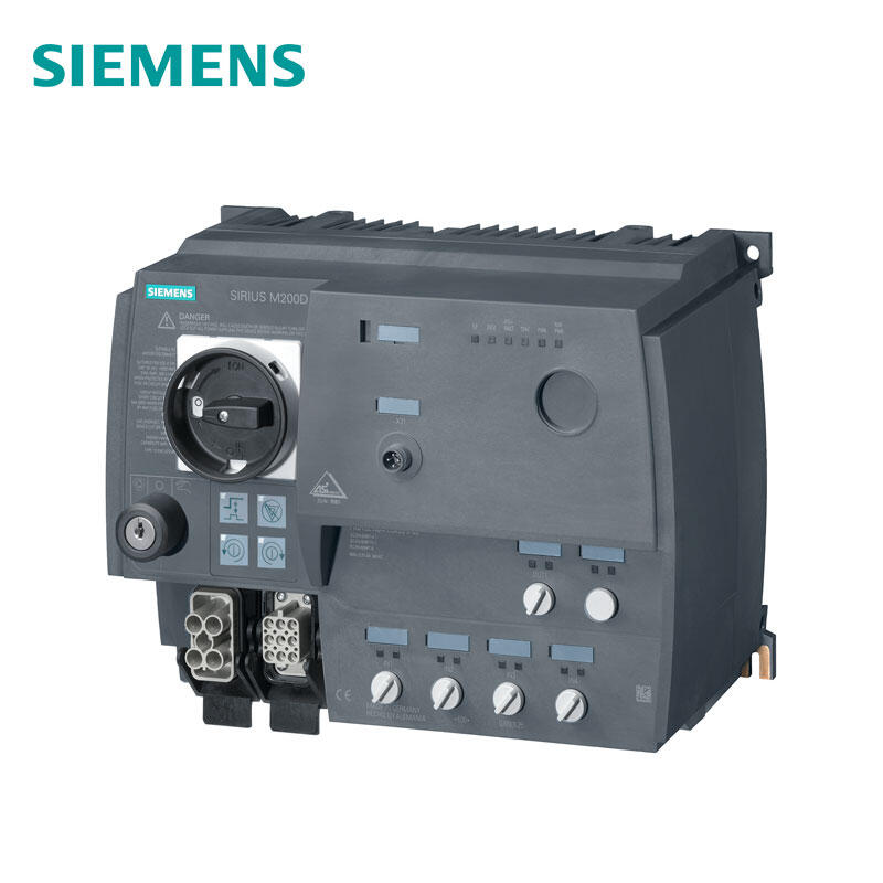 Siemens motor starter M200DAS-i communication: standard direct starter mechanical switch, 5.5kW, 1.5A-12.00A, no brake contact 4DI/1DOAS-i with manual field operation and key switch; 3RK13256LS412AA0