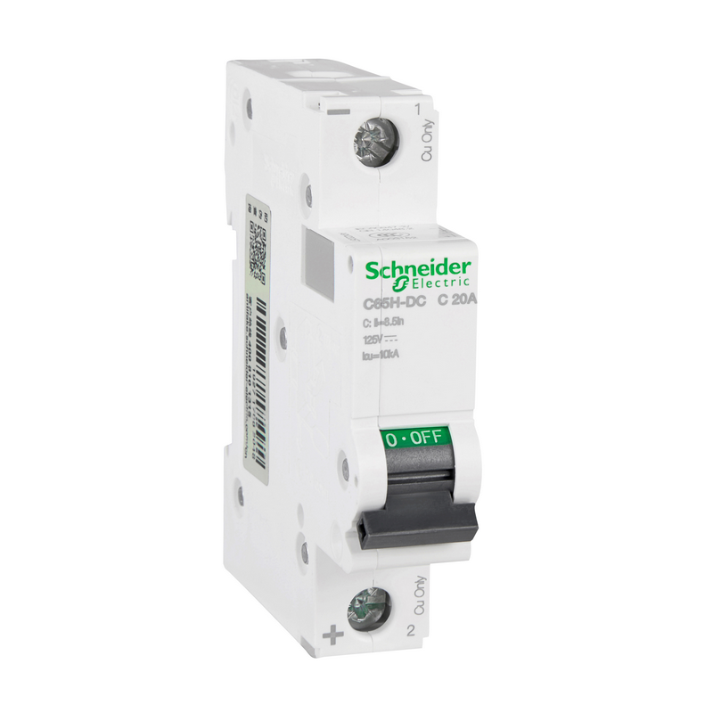 Schneider Electric circuit breaker; C65H-DC 1P C20A