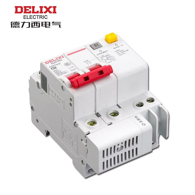 Delixi DZ47sLE 2P C 32A 6KA 30mA electronic AC 230VAC DZ47SLEN2C32 miniature leakage protection circuit breaker