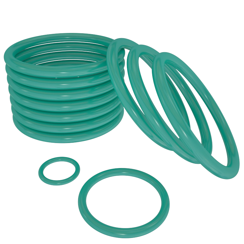 ZHIDE fluororubber O-rings are high-temperature resistant, acid and alkali resistant, corrosion resistant, and wear-resistant. They are green and have an inner diameter of 405*2.65 mm.