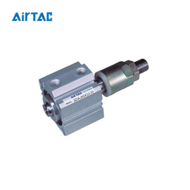 AirTAC ultra-thin cylinder, double acting, piston rod external thread, adjustable stroke, with magnet ring; SDAJ80X20-10SB