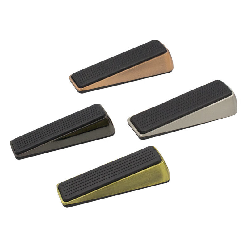 Thousand-speed wheel door stopper, door plug, anti-collision adjustable windproof fixed door, no drilling required, door top, black alloy model.