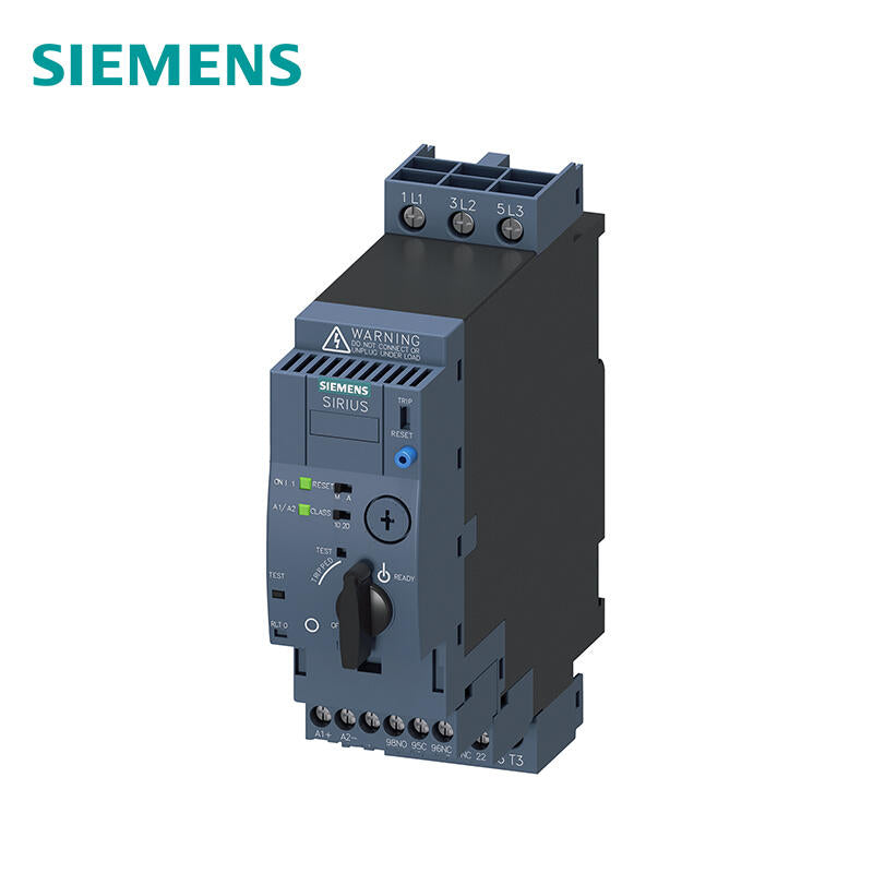 Siemens direct starter, 690V, AC/DC24V, 0.1-0.4A Main circuit interface: screw terminal connection Auxiliary circuit interface: screw terminal connection; 3RA61201AB32