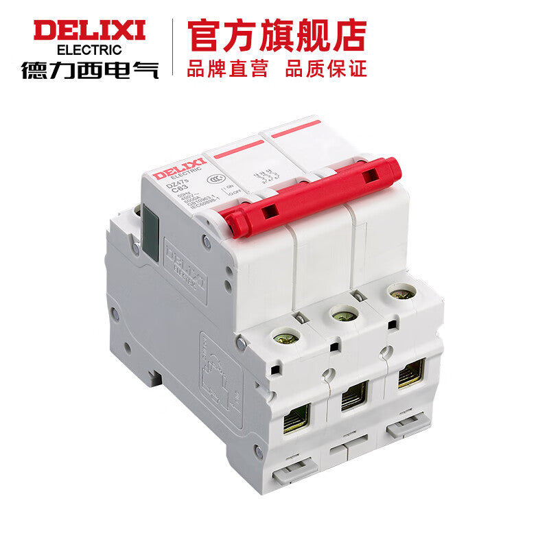 Delixi air switch small circuit breaker DZ47s C type 3P 63A; DZ47SN3C63