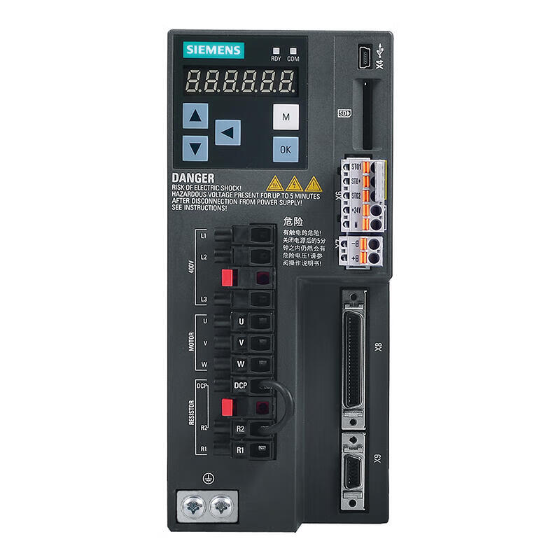 Siemens SINAMICS V90 400V servo drive; 6SL3210-5FE10-8UA0