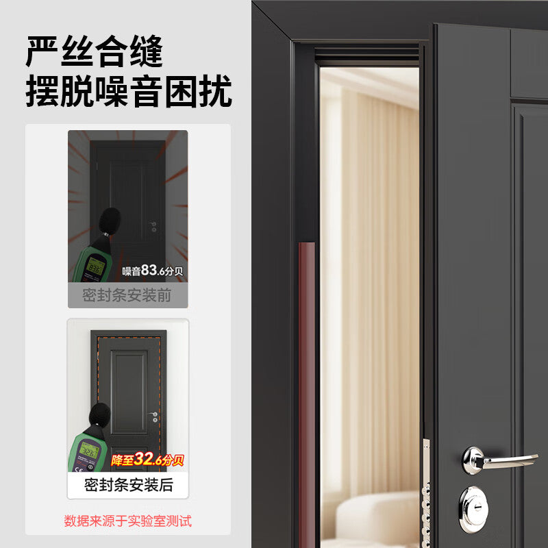 Chuco multi-layer tearable door seam sealing strip, window sealing strip, soundproof and windproof product for security doors, entrance doors, and room doors (6 meters).