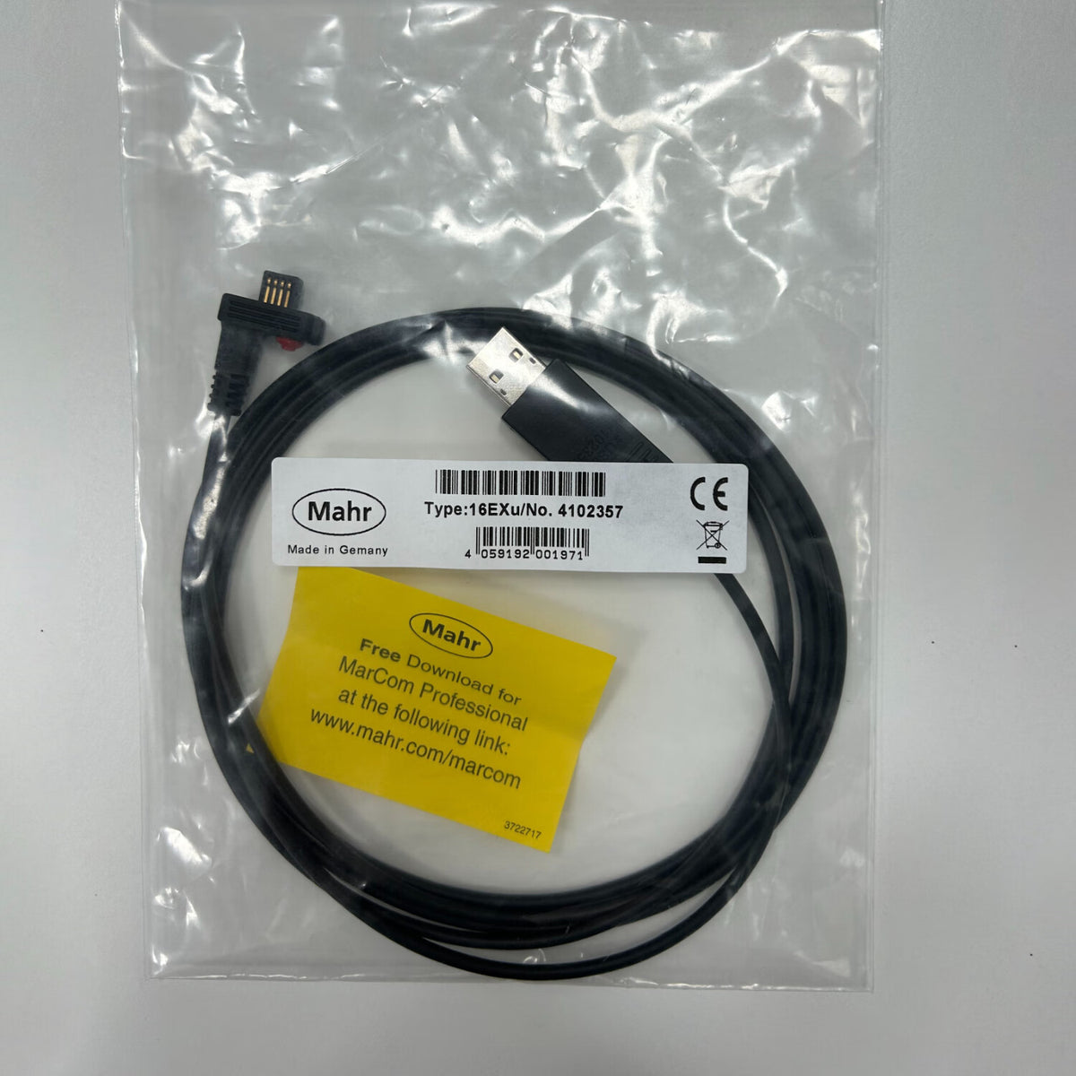 Mahr USB interface/gauge-specific data cable/16EXu cable length 2m/4102357, wired data transmission