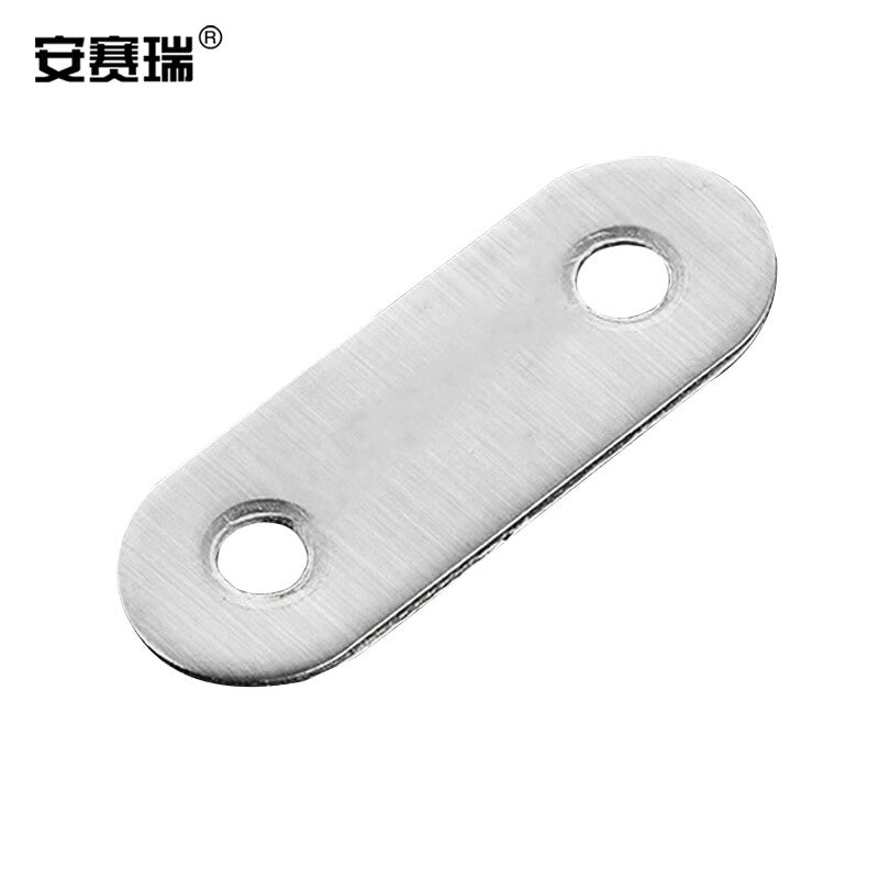 Anselry Thickened Stainless Steel Connector, Wooden Board Angle Bracket Fixing Piece, 10 Pieces, 47*16*2mm, EA500023