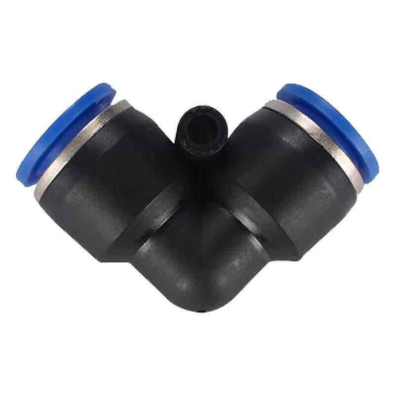Blue & Black Equal Diameter Elbow Quick Plug Connector, Yahai PV-12