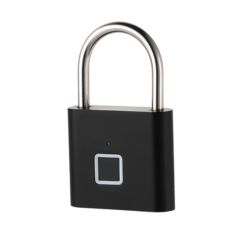 Duo Smart Fingerprint Padlock, Home Use, Electronic Small Lock, Door Anti-theft, Drawer Lock, Cabinet Lock, Matte Black