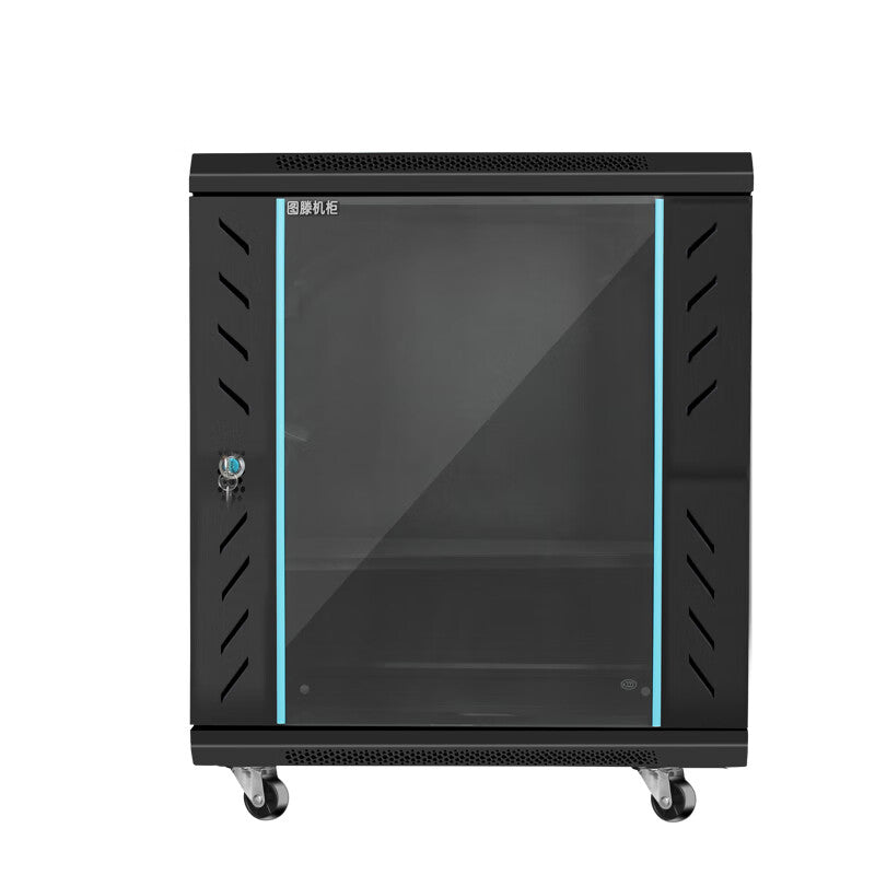 Tuteng W6612U Glass Door Network Cabinet - 600x600x700mm