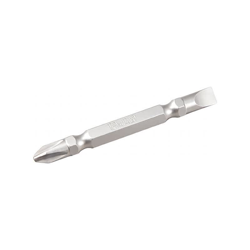 Tajima 1/4" Dual-ended DIY screwdriver tip, PH2-SL6-65; PH2-SL6-65