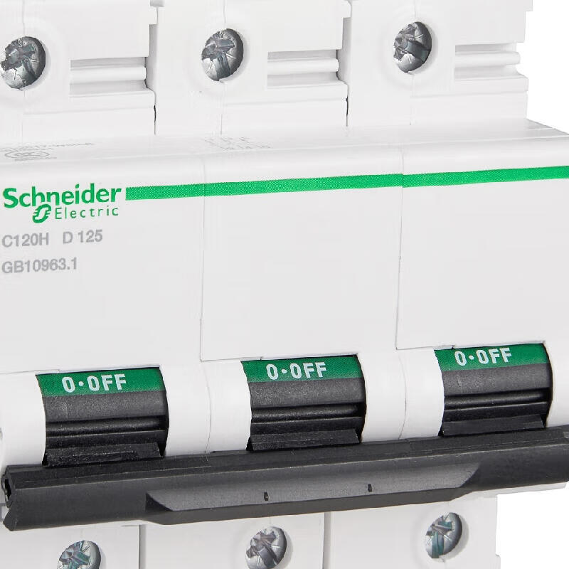 Schneider Electric circuit breaker; C120H 3P D 125A