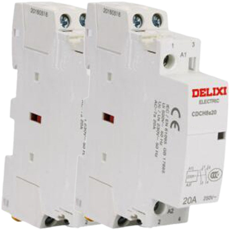 DELIXI ELECTRIC contactor CDCH8s20 20A 2P 2NO 220-240V/can be customized