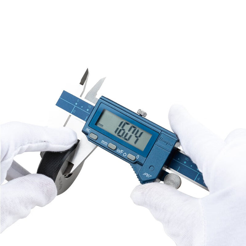 Dashico digital calipers, electronic vernier calipers, IP67 waterproof and oil-proof, high-precision industrial-grade stainless steel, 0-200mm*0.01mm.