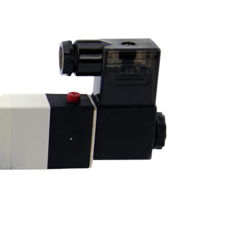 AirTAC internal pilot solenoid valve, 3-position 5-way center-sealed, double solenoid, DIN socket; 4V230C06B