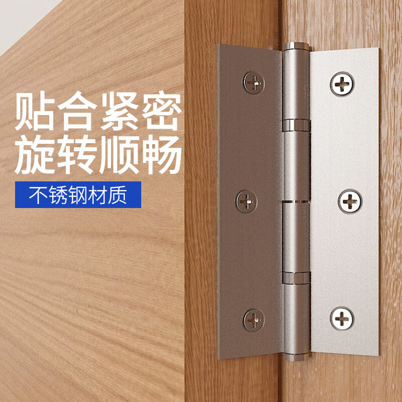 Steel Precast Products 2.5-inch Hinges with Card Suction, 4-Pack, Screws Included, Stainless Steel Casement Door, Window, Cabinet, Bedroom Door Universal Accessories