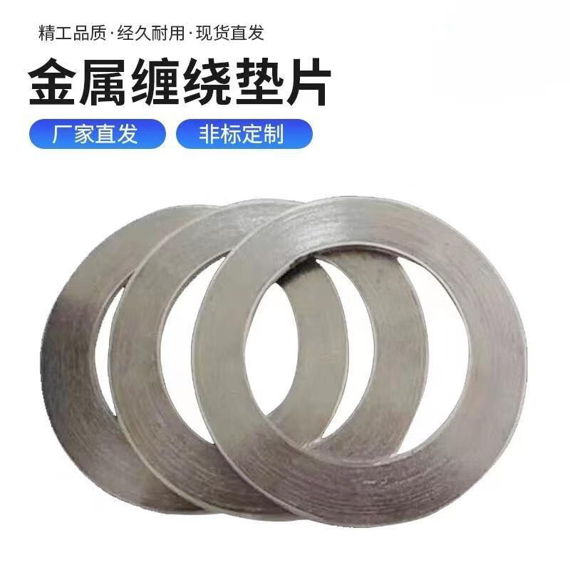 Qizhou Metal Spiral Wound Gasket, Type A Basic Carbon Steel 304 Stainless Steel Flange Gasket, Carbon Steel DN500