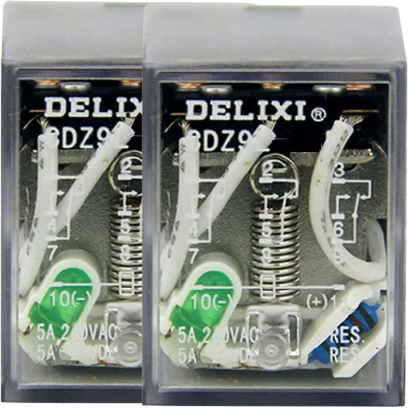 DELIXI ELECTRIC relay CDZ9-54PL (with light) AC220V/can be customized