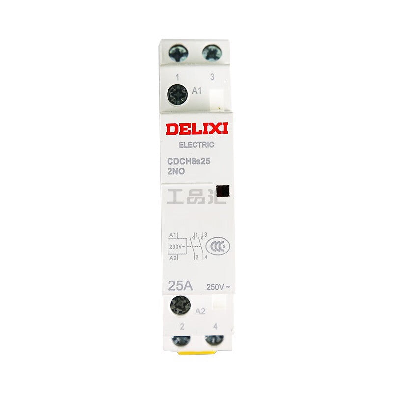 Delixi Electrical AC Contactor; CDCH8S 25A 2P 2NO 220-240V order number CDCH8S25220N